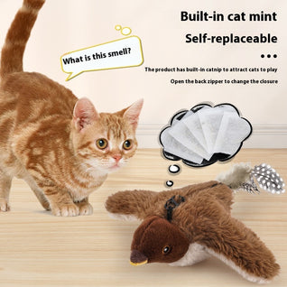 Daily Essentials Co Electric Bird Cat Toy – Rechargeable Flying Fun
