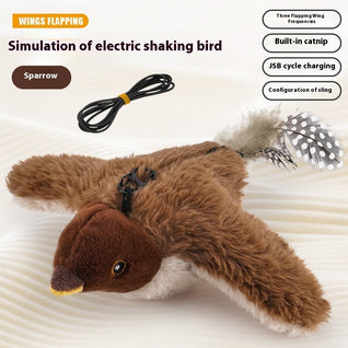 Daily Essentials Co Electric Bird Cat Toy – Rechargeable Flying Fun